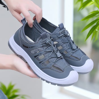 Sandale pentru bărbați, vară, cu plasă respirabilă, pantofi sport casual pentru exterior