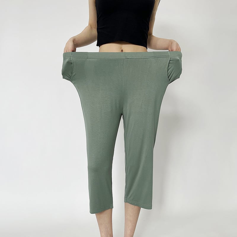 Pantaloni de casă din modal, lungime 7/8, subțiri și respirabili, croi lejer, cu atingere plăcută pielii