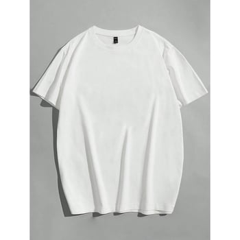 Ανδρικό βαμβακερό T-shirt με κοντά μανίκια, εκτύπωση anime και μοτίβο κρανίου IP