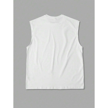 Manfinity ανδρικό T‑shirt από βαμβάκι με εκτύπωση γραμμάτων, στρογγυλή λαιμόκοψη, χαλαρή γραμμή, κοντά μανίκια, ευρωπαϊκό μέγεθος