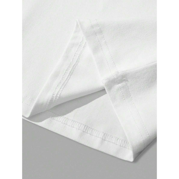 Manfinity ανδρικό T‑shirt από βαμβάκι με εκτύπωση γραμμάτων, στρογγυλή λαιμόκοψη, χαλαρή γραμμή, κοντά μανίκια, ευρωπαϊκό μέγεθος