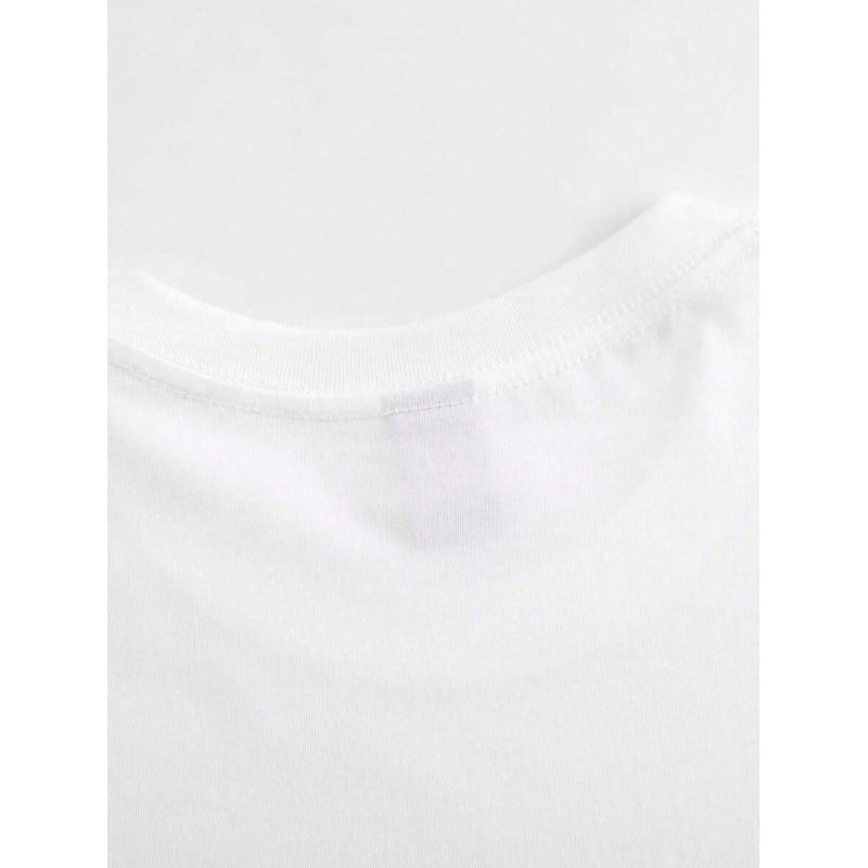 Αντρικό T-shirt από 100% βαμβάκι με σχέδιο αετού, ευρωπαϊκού μεγέθους, ελαφρώς φαρδιά γραμμή, στρογγυλός λαιμός, κοντά μανίκια