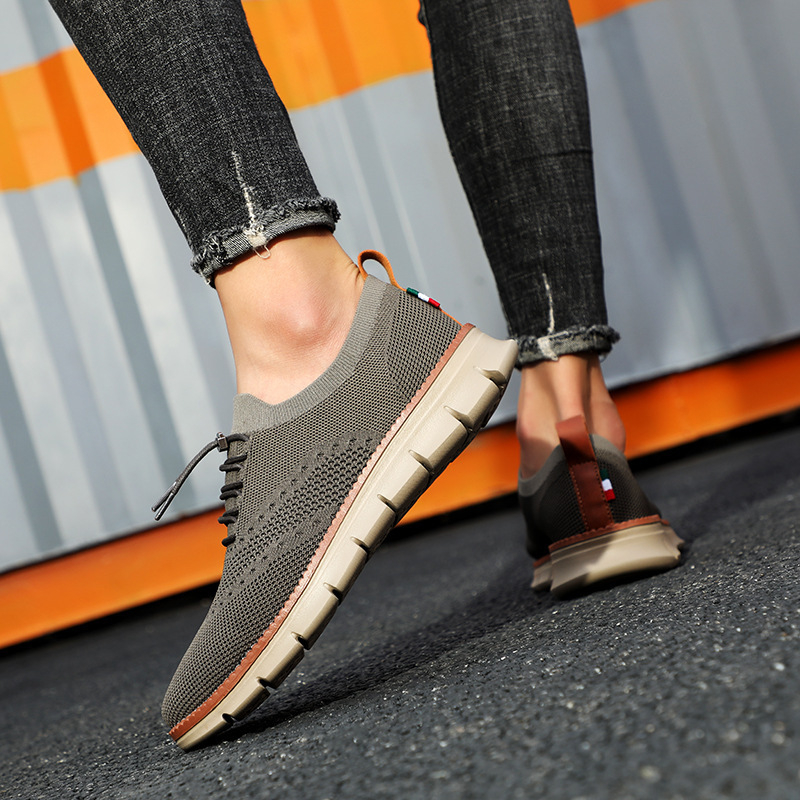 Ανδρικά και γυναικεία sneakers σε βρετανικό στυλ με ανάπνευστη διχτυωτή επάνω — άνετα καθημερινά αθλητικά παπούτσια για τρέξιμο
