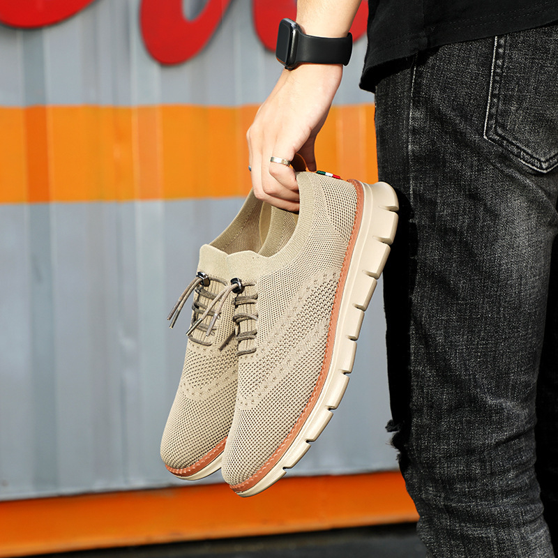 Ανδρικά και γυναικεία sneakers σε βρετανικό στυλ με ανάπνευστη διχτυωτή επάνω — άνετα καθημερινά αθλητικά παπούτσια για τρέξιμο
