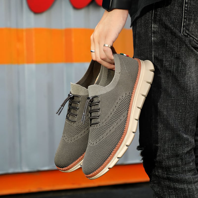 Ανδρικά και γυναικεία sneakers σε βρετανικό στυλ με ανάπνευστη διχτυωτή επάνω — άνετα καθημερινά αθλητικά παπούτσια για τρέξιμο