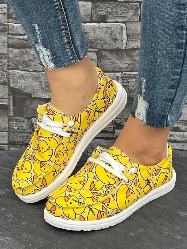 G 88262 Χρωματιστά sneakers με κορδόνια, χαμηλού ύψους, σε εθνοτικό στυλ, ζωγραφισμένα παπούτσια
