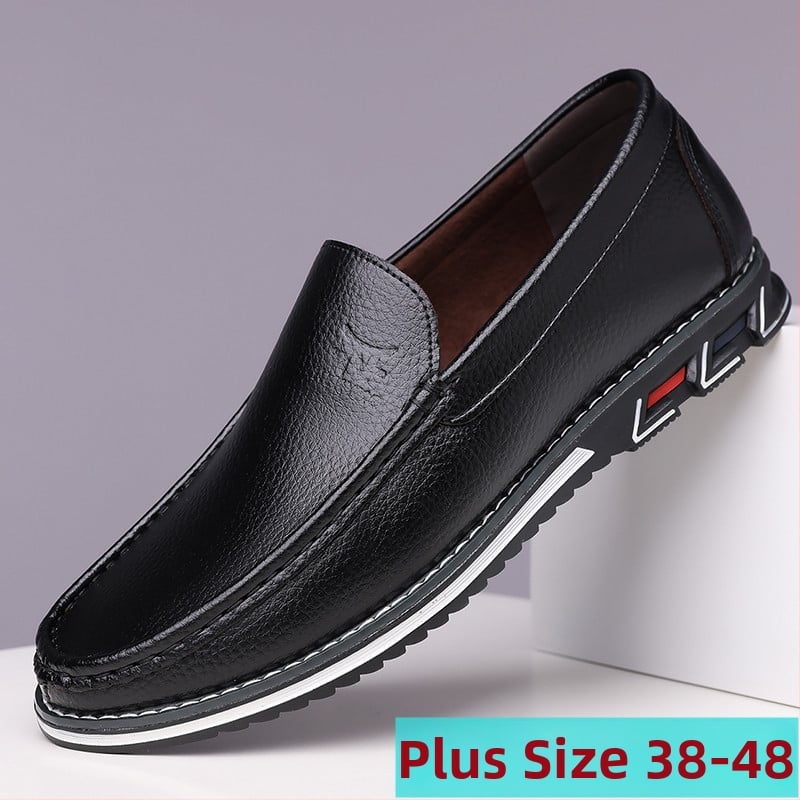 KLKYKO Muške slip-on kožne cipele, veličine 38-48, udobne za vožnju i svakodnevno nošenje