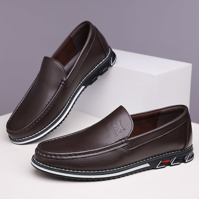 KLKYKO Muške slip-on kožne cipele, veličine 38-48, udobne za vožnju i svakodnevno nošenje