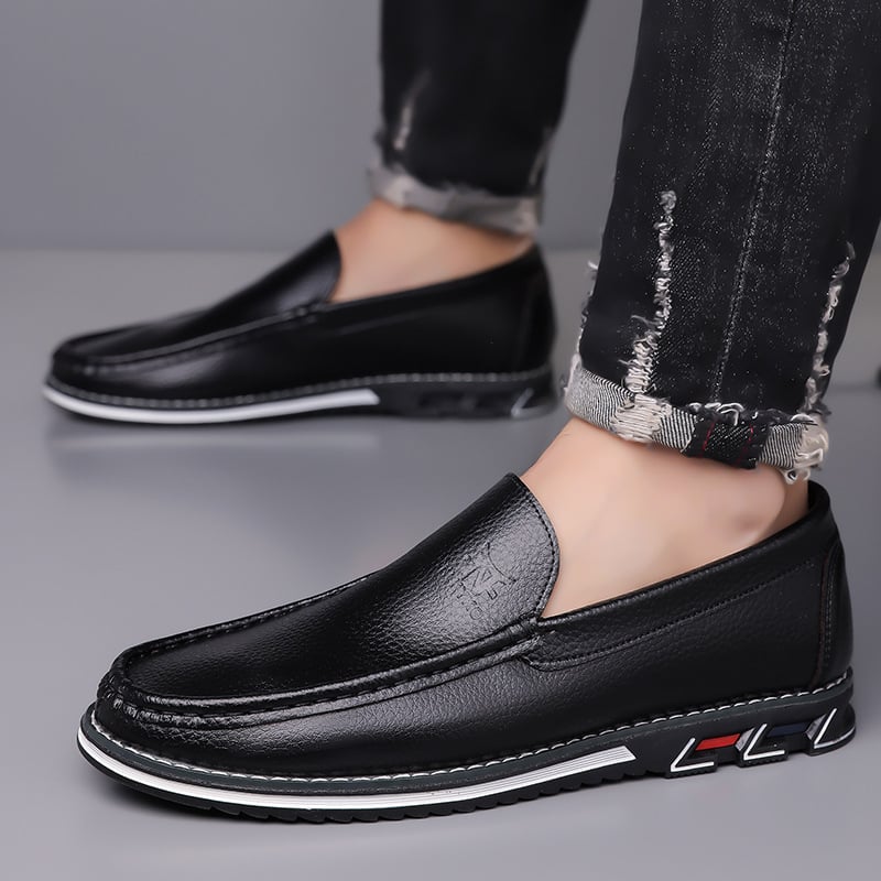 KLKYKO Muške slip-on kožne cipele, veličine 38-48, udobne za vožnju i svakodnevno nošenje