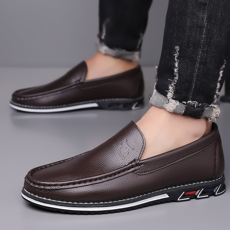 KLKYKO Muške slip-on kožne cipele, veličine 38-48, udobne za vožnju i svakodnevno nošenje