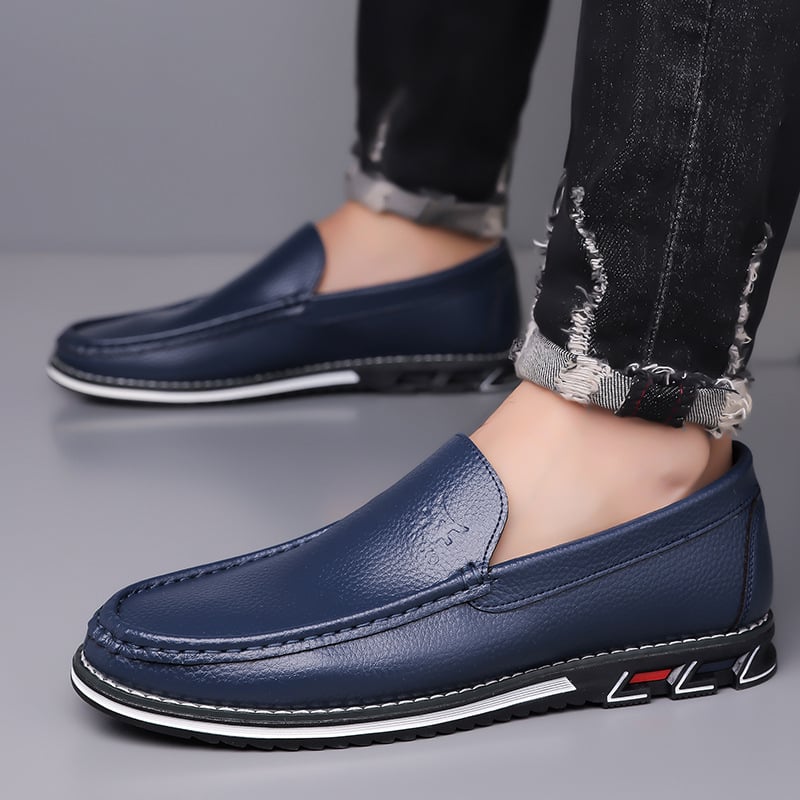 KLKYKO Muške slip-on kožne cipele, veličine 38-48, udobne za vožnju i svakodnevno nošenje