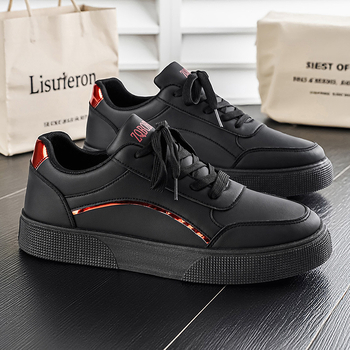 Ανδρικά casual sneakers χαμηλού ύψους, λευκά, σε μεγάλο μέγεθος, κατάλληλα για άνοιξη και φθινόπωρο, μοντέρνα και ευέλικτα
