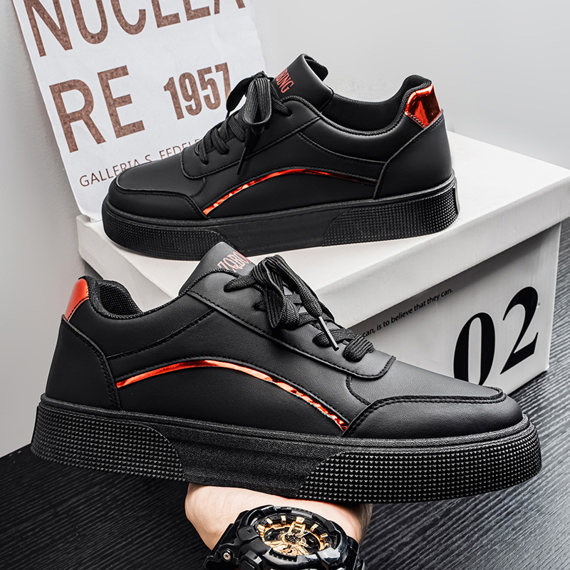 Ανδρικά casual sneakers χαμηλού ύψους, λευκά, σε μεγάλο μέγεθος, κατάλληλα για άνοιξη και φθινόπωρο, μοντέρνα και ευέλικτα