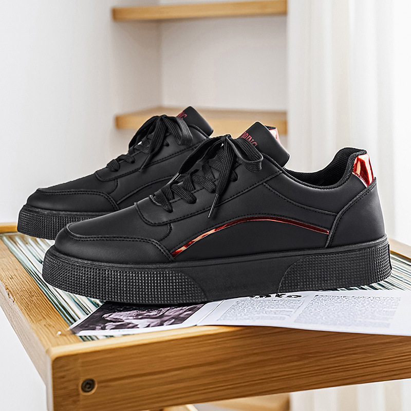 Ανδρικά casual sneakers χαμηλού ύψους, λευκά, σε μεγάλο μέγεθος, κατάλληλα για άνοιξη και φθινόπωρο, μοντέρνα και ευέλικτα
