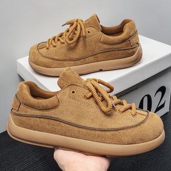 Ανδρικά δερμάτινα sneakers – μεγάλο μέγεθος, όλες οι εποχές, casual, μαλακή σόλα