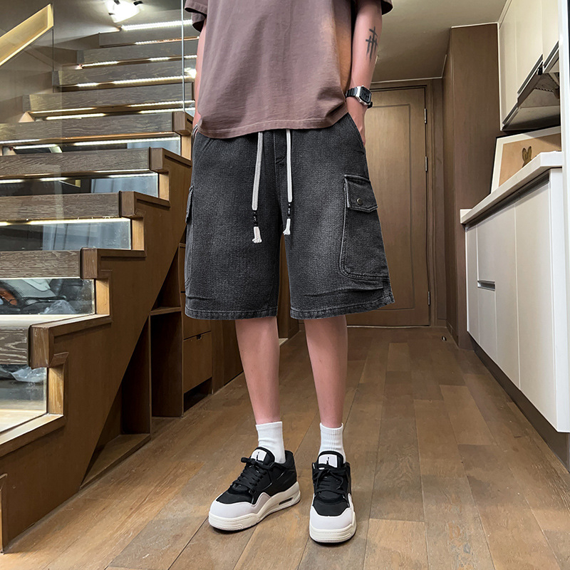 40-140 kg Noi șorturi cargo pentru bărbați, sport casual, mărime plus, vară, subțiri, largi, lungime medie
