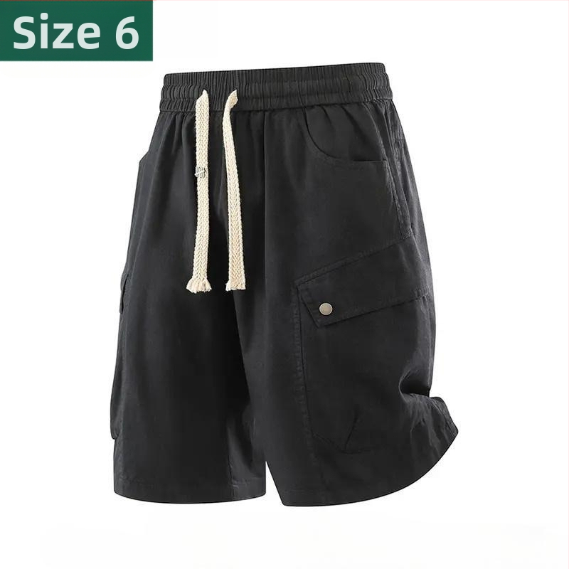 Pánske pracovné šortky, leto 2026, voľný strih, po kolená, pre tínedžerov
