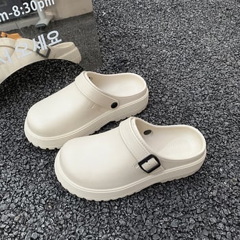 Sandale bărbătești cu talpă groasă pentru vară, creșterea înălțimii, stil casual