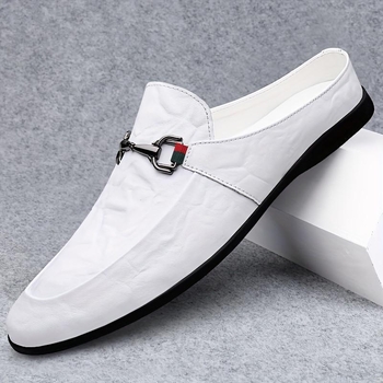 Guannan pantofi Derby etnici, unisex, casual de vară, cu vârf din piele, mărimi 37-48