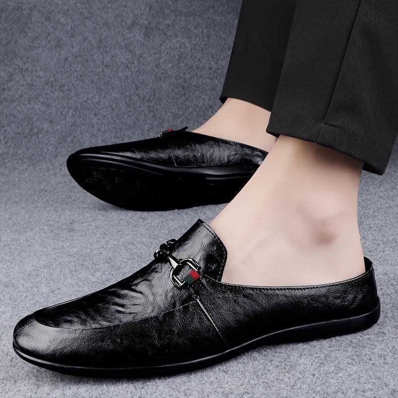 Guannan pantofi Derby etnici, unisex, casual de vară, cu vârf din piele, mărimi 37-48