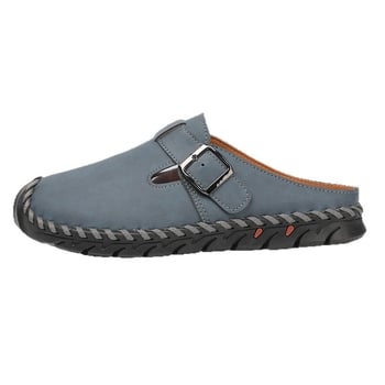 Női lapos papucs szintetikus bőrből készült felsőrésszel, kerek orrú, slip-on, könnyű és vízálló