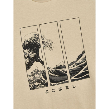 Manfinity Brenvor Ανδρική ρετρό T-shirt με αμερικανικό στυλ, βαμβάκι, κοντό μανίκι, στρογγυλός λαιμός, φαρδιά γραμμή, εκτύπωση με κουκκίδες