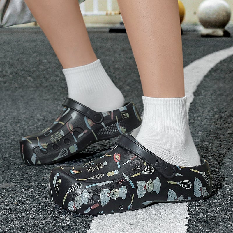 Pantofi de bucătărie impermeabili pentru bărbați, vârf închis, talpă EVA antiderapantă, XL, sandale casual de vară