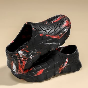Pantofi de bucătărie pentru bucătari, cu camuflaj graffiti, slip-on, antiderapante, impermeabili, rezistenți la ulei și murdărie, încălțăminte de protecție