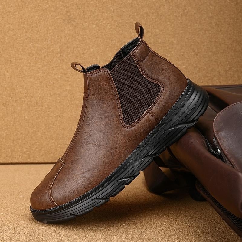 Jesenske retro kožne čizme Martin stil