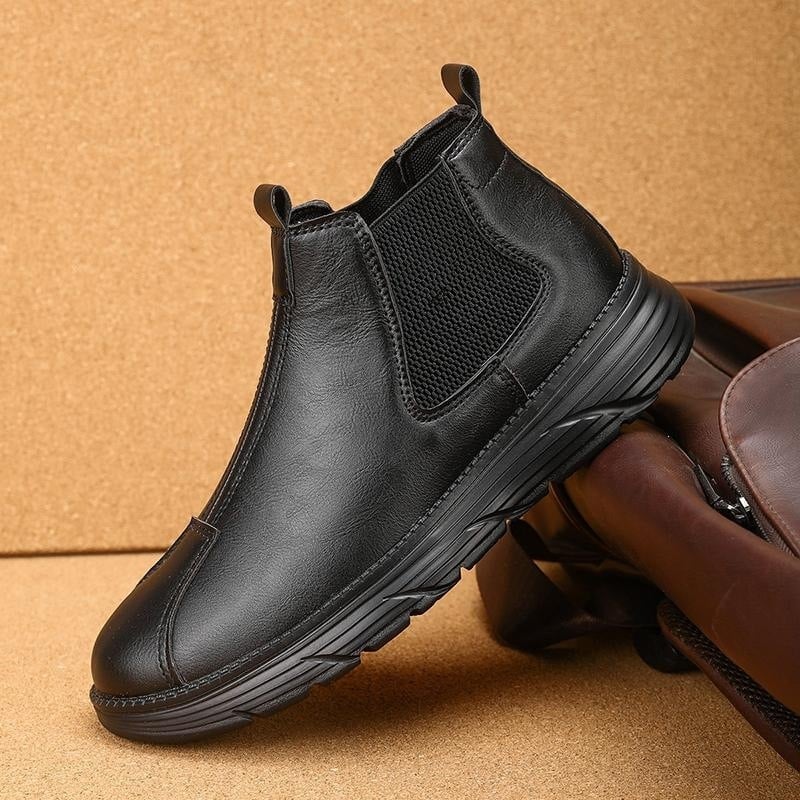Jesenske retro kožne čizme Martin stil