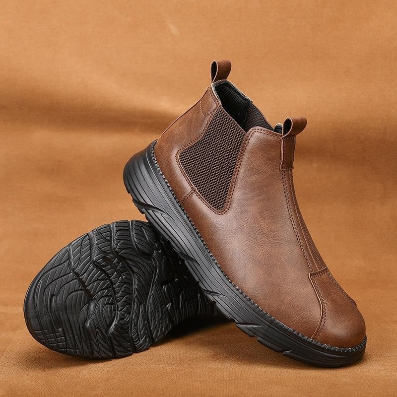 Jesenske retro kožne čizme Martin stil
