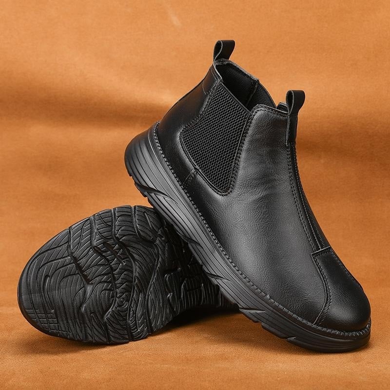 Jesenske retro kožne čizme Martin stil