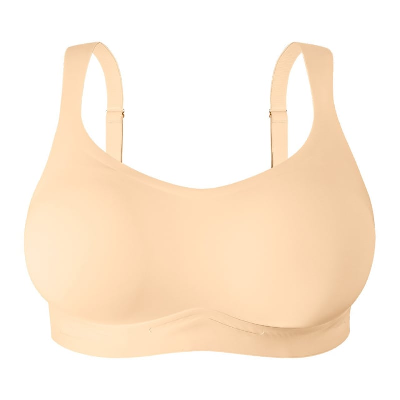 Sutien de tip vestă, mărime mare, acoperire completă, modelare a sânilor pe lateral, anti-sagging, cupă fără cusături