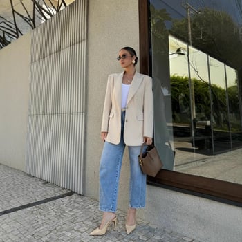 Sacou dama elegant, croială lejeră din poliester cu elastan, 2025