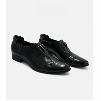 Pantofi Derby din piele italiană premium pentru bărbați, vârf ascuțit, căptușeală respirabilă, piele de vită, stil de afaceri inspirat de britanic