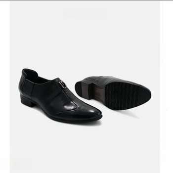 Pantofi Derby din piele italiană premium pentru bărbați, vârf ascuțit, căptușeală respirabilă, piele de vită, stil de afaceri inspirat de britanic