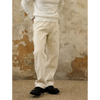 Férfi oversized denimnadrág, európai- és amerikai streetwear stílus, patchwork zsebek, laza egyenes szabás