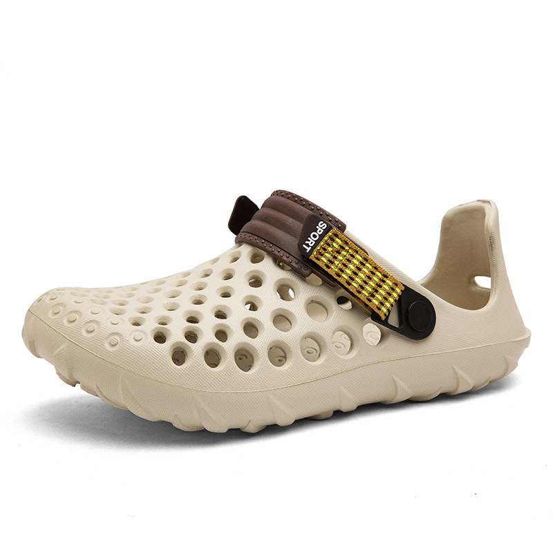 Sandale bărbați Crocs-Style cu talpă EVA groasă, sandale de exterior pentru plajă, antiderapante, talpă confortabilă, vară 2026