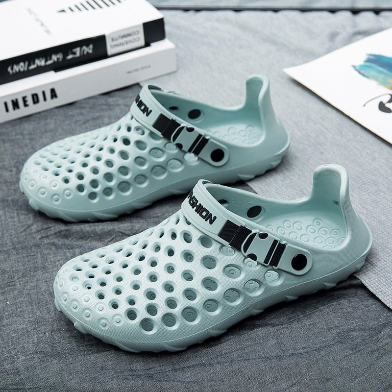 Sandale bărbați Crocs-Style cu talpă EVA groasă, sandale de exterior pentru plajă, antiderapante, talpă confortabilă, vară 2026
