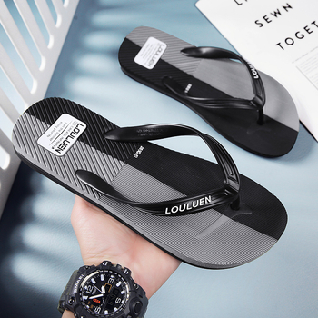 Flip-flops de vară pentru bărbați, cu clips pentru deget, cu deget deschis, durabile pentru exterior