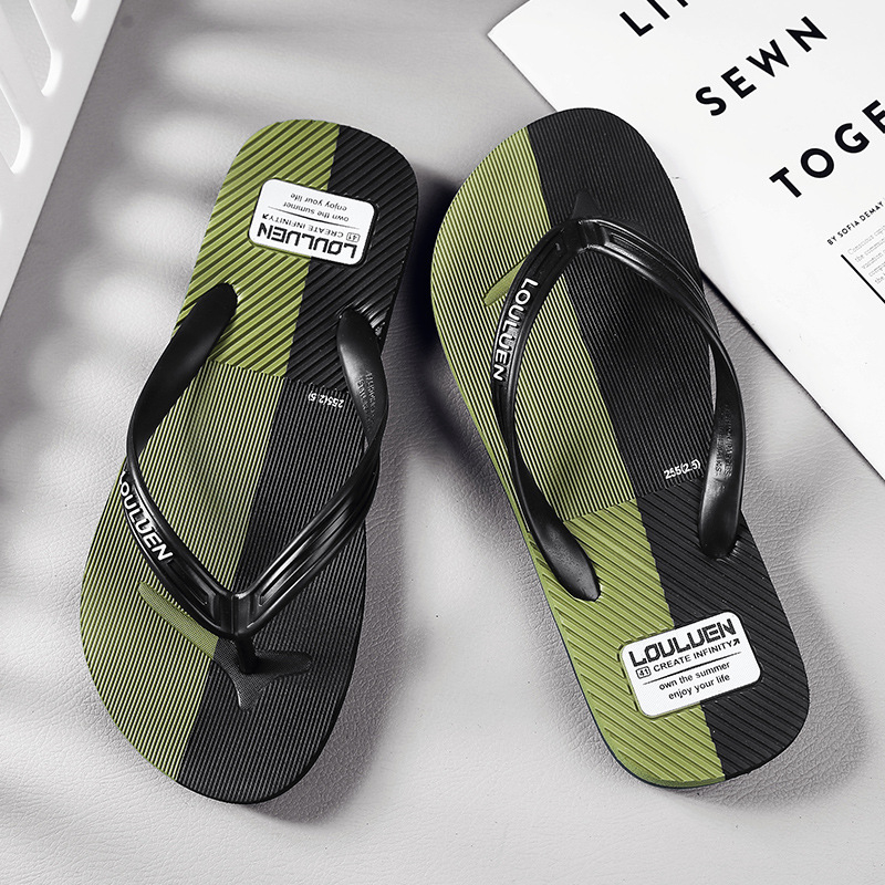 Flip-flops de vară pentru bărbați, cu clips pentru deget, cu deget deschis, durabile pentru exterior