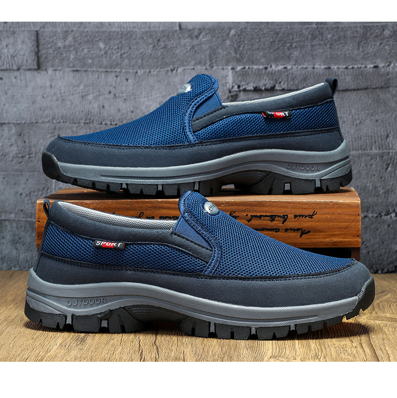 Ανδρικοί ελαφριοί οδηγικοί loafers - κλασικά, καθημερινά, με δίχτυώδες επάνω μέρος