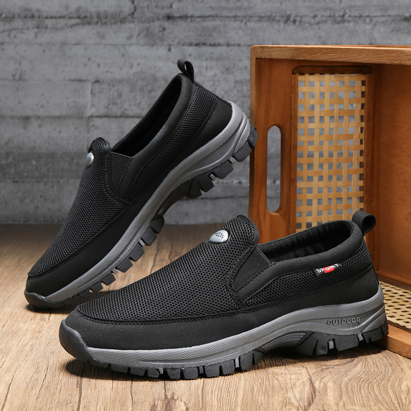Ανδρικοί ελαφριοί οδηγικοί loafers - κλασικά, καθημερινά, με δίχτυώδες επάνω μέρος