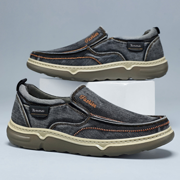 Férfi légáteresztő slip-on vászoncipő, nyár 2026, sokoldalú kényelmes mindennapi lábbeli