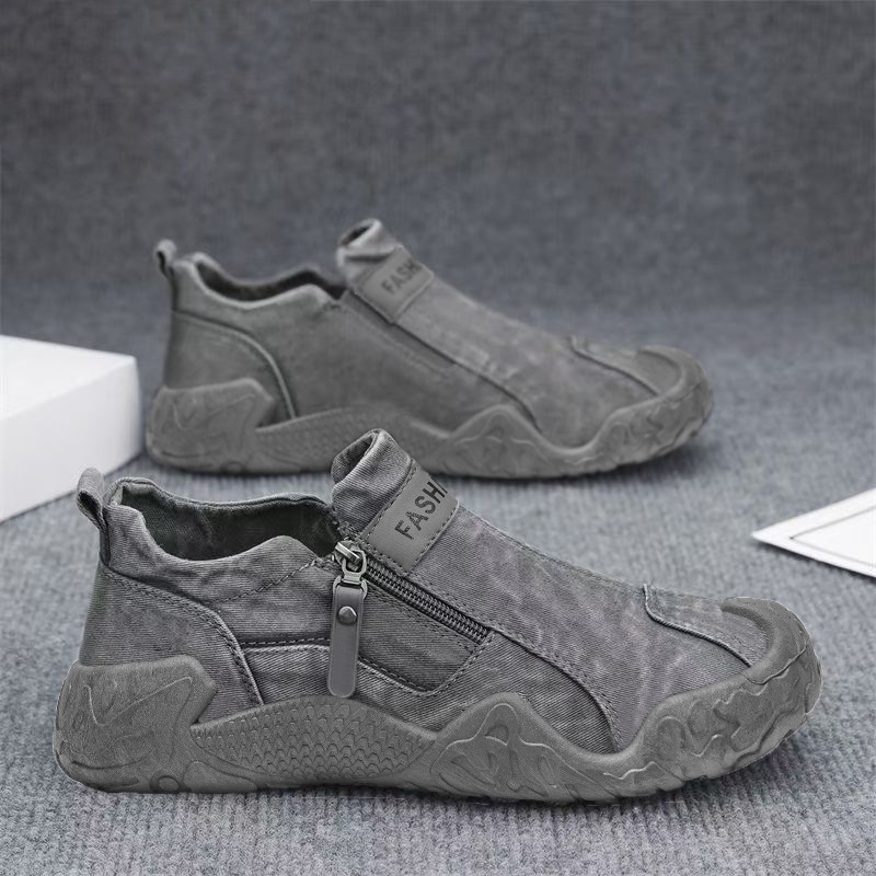 Ανδρικά υφασμάτινα παπούτσια Slip-On, αναπνεύσιμα για την άνοιξη, casual αθλητικά