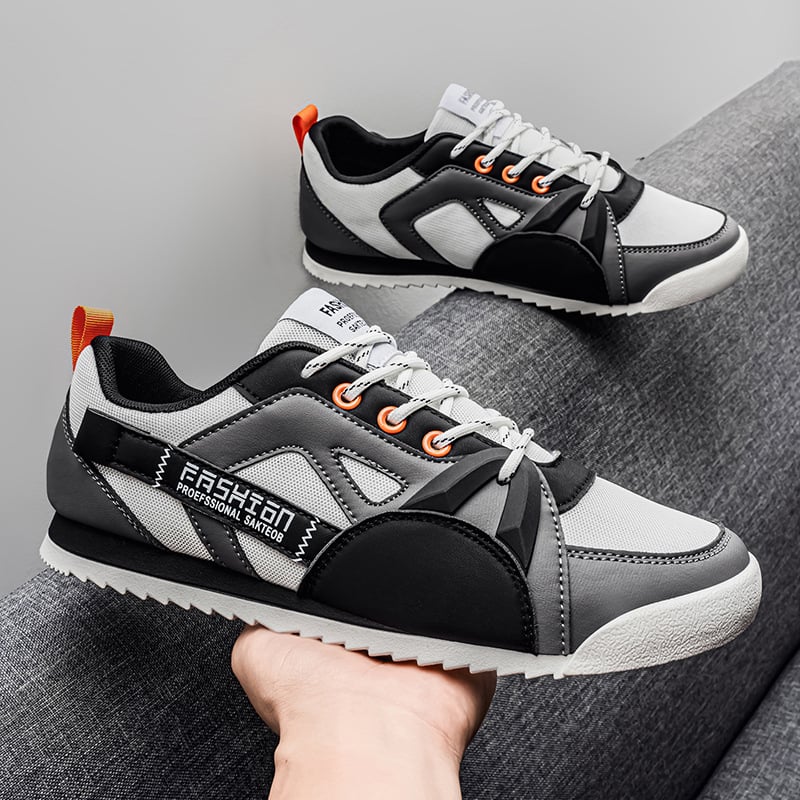 Férfiaknak szóló casual retro sneaker, lélegző és kényelmes puha talppal, széles méretválasztékban, mindennapi viseletre alkalmas skate-stílusú lábbeli.