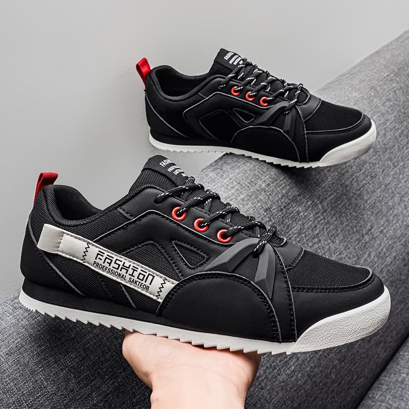 Férfiaknak szóló casual retro sneaker, lélegző és kényelmes puha talppal, széles méretválasztékban, mindennapi viseletre alkalmas skate-stílusú lábbeli.