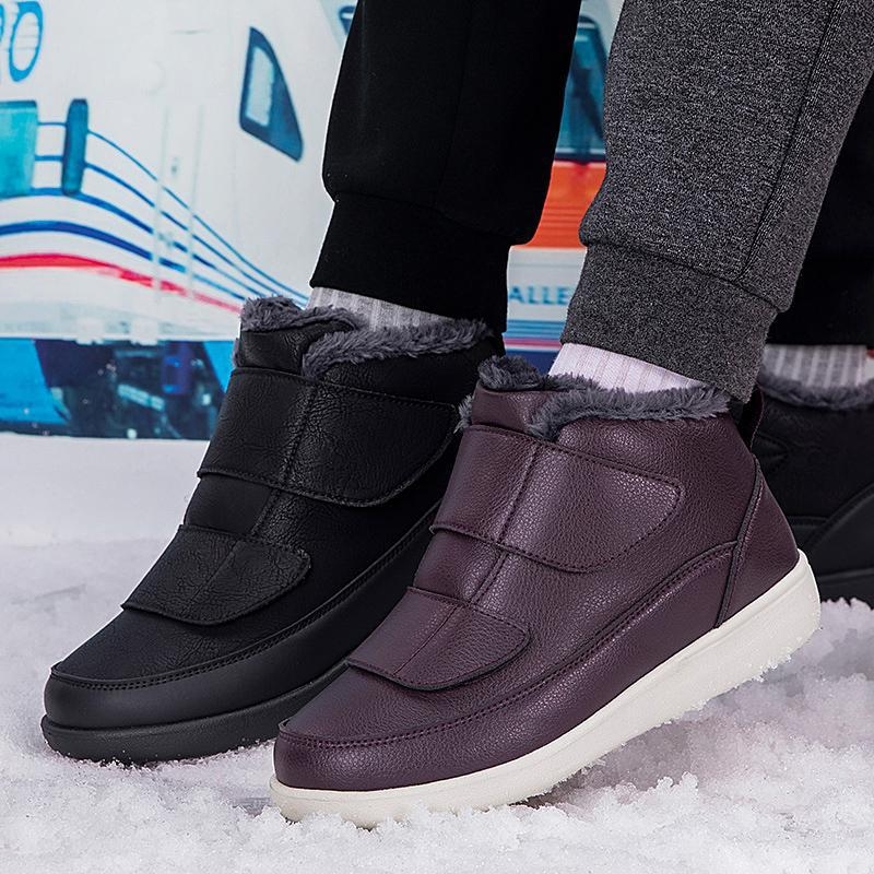 2025 téli új divatos kültéri Velcro cipő, magas szárú, fleece bélés, meleg, sokoldalú, uniszex