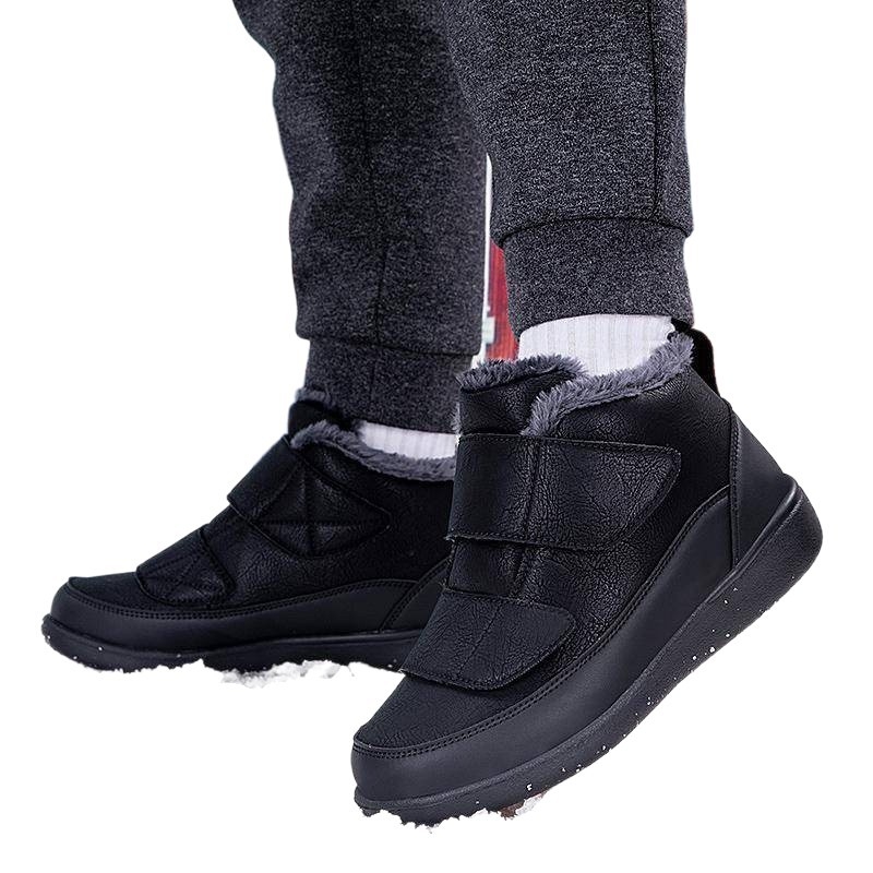 2025 téli új divatos kültéri Velcro cipő, magas szárú, fleece bélés, meleg, sokoldalú, uniszex