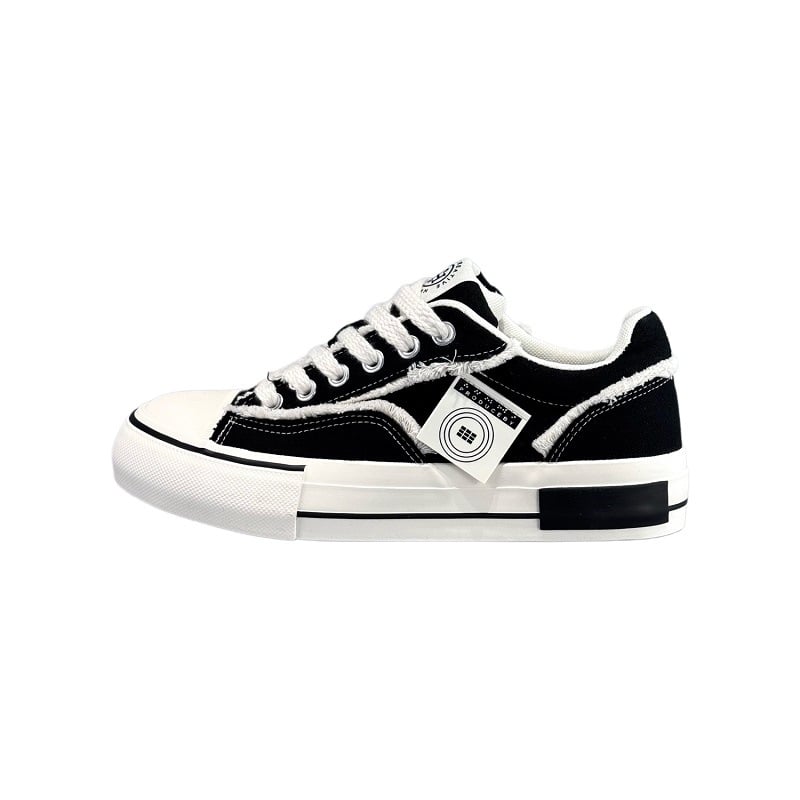 Férfi fehér vászon sneaker bolyhos béléssel, 2025 ősz, új modell, Wu Jianhao inspiráció, sokoldalú alacsony szárú cipő lace-up